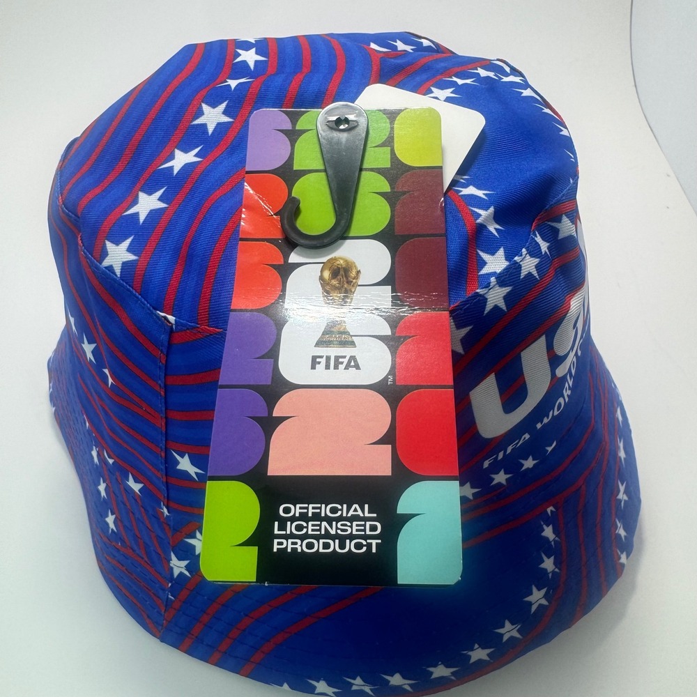 FIFA Bucket Hat Unisex OS Blue New USA World Cup 2026 Stars Stripes BHF26USAMC24 - Picture 3 of 6